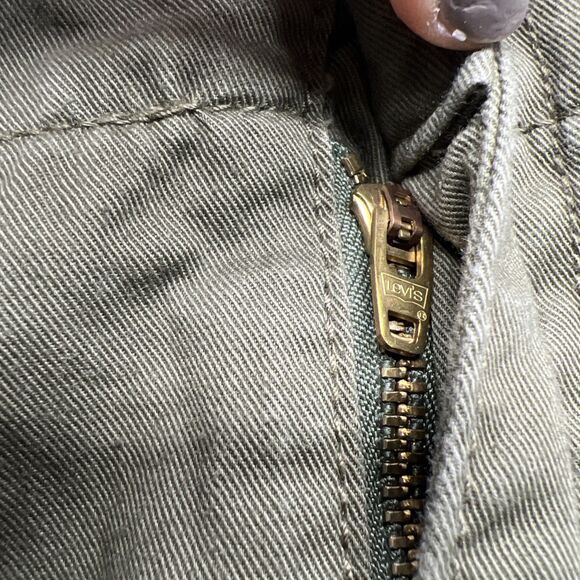 Levi's 94 baggy pants cargo green womens 30x(30 actual 29"" Drawstring - Picture 7 of 9